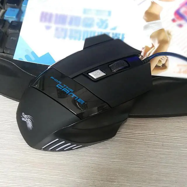 Alt view image 4 of 5 - Mouse 5000DPI LED Optical USB Wired Gamer Mouse 7 Buttons Gamer Computer Mice for Laptop Mice PC Rechargeable Finger