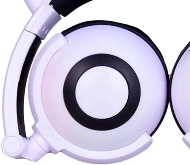 Alt view image 4 of 5 - Headphones with  Flashing Glowing Light Headset Gaming Earphones for PC Computer and Mobile Phone