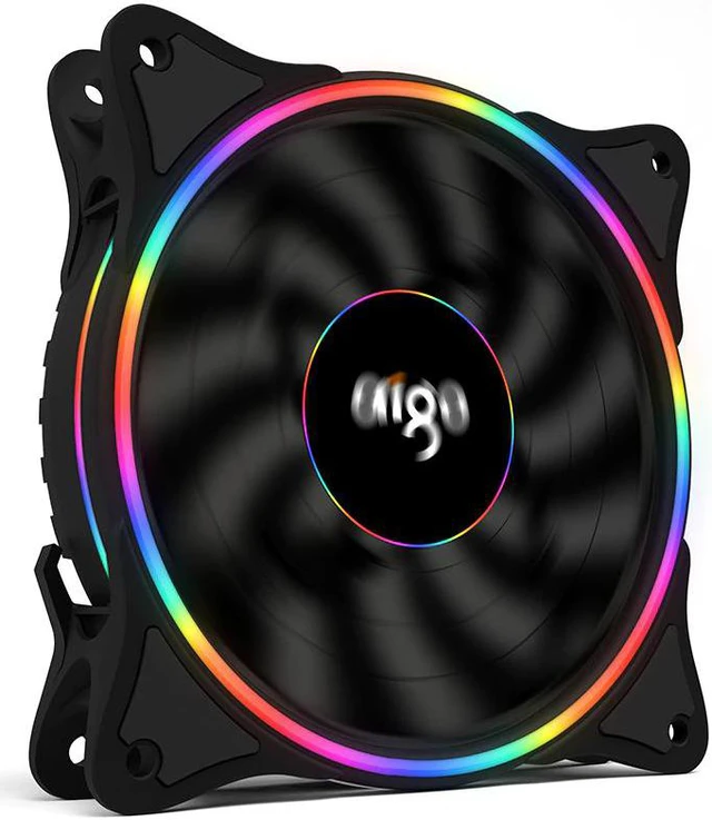 Main image of V1 Radiator Cooler 120mm Case Fan Cooling LED For PC Fan 12V Cooling Fan Double Ring Quietly cooler cooling Computer fan