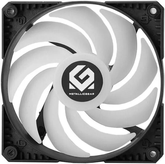 Alt view image 3 of 5 - 120mm/140mm 12V PC Computer Case Dual LED Ring Multicolor Cooling Fan DRGB 4Pin PWM Chassis Remote Control Heatsink Cooler