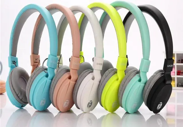 Alt view image 5 of 5 - Fashion Cute Headphone Candy Color Foldable Kids Headset With Mic Earphone 3.5MM For MP3 PC iPod iPad Phone Girl Children