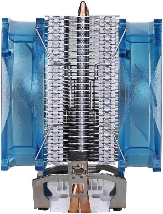 Alt view image 5 of 5 - A400/A500 2/4 Copper Heat Pipe LED CPU Cooler Cooling Fan Radiator Quiet SINGLE/Dual Fan Cooler Heatsink