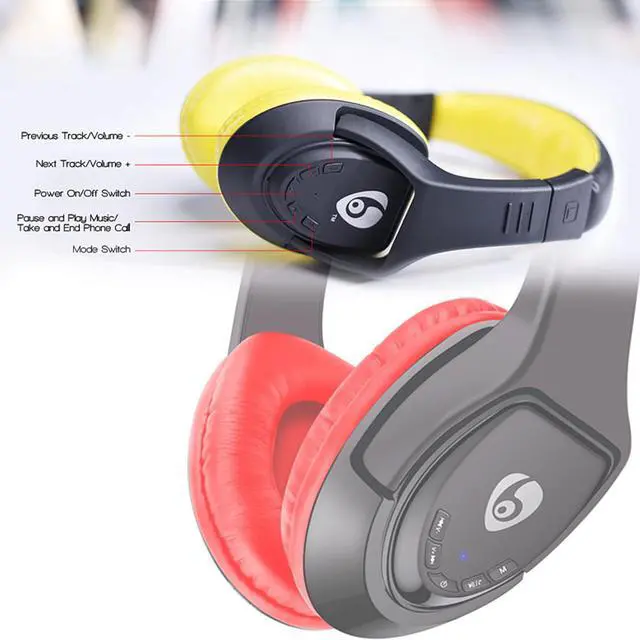 Alt view image 2 of 5 - MX333 Bluetooth V5.0 gaming headset wireless stereo  built-in microphone high compatibility Headphone for PC smartphone