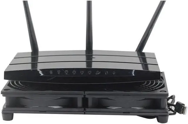 Alt view image 2 of 5 - 5V USB Router Fan TV Box Cooler 120mm PC DIY Cooler W/Screws Protective net Silent Desktop Fan