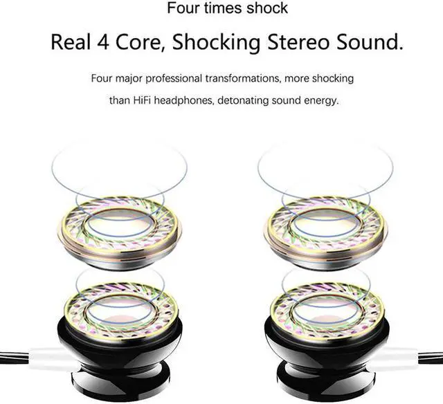 Alt view image 5 of 5 - i True 6D Fone Earbud Earphone Gaming Headset With Microphone Volume In-Ear Headphones For Samsung  Redmi
