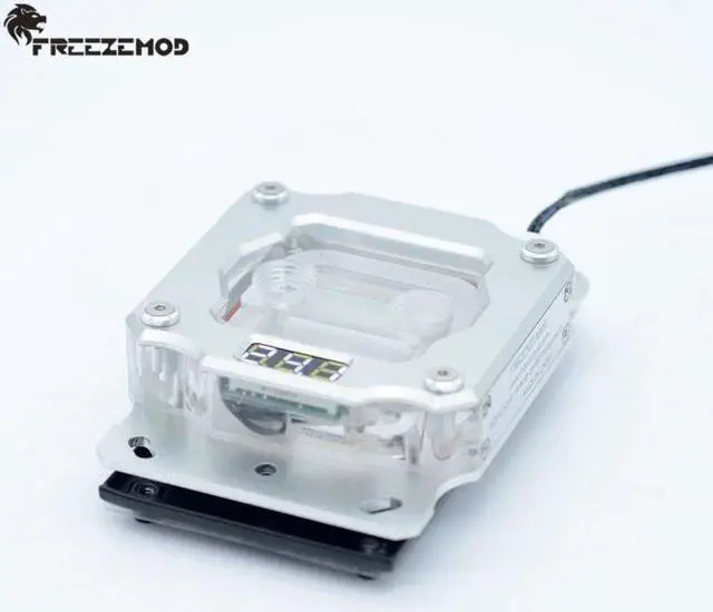 Alt view image 4 of 5 - computer PC CPU AMD AM3 AM4 water cooling block temperature sense motherboard heatsinK 4pin RGB/3pin RBW. UPR-2018