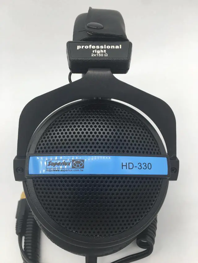 Alt view image 2 of 5 - HD-330 semi-open dynamic audiophile stereo headphone clear sound soft earmuff recording monitoring gaming music headset