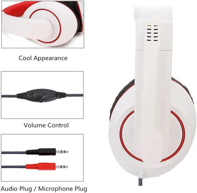 Alt view image 4 of 5 - Headphones Headset for PC 3.5mm Over-Ear Headphone Microphone For NS switch For PS4 Game Earphones#G20