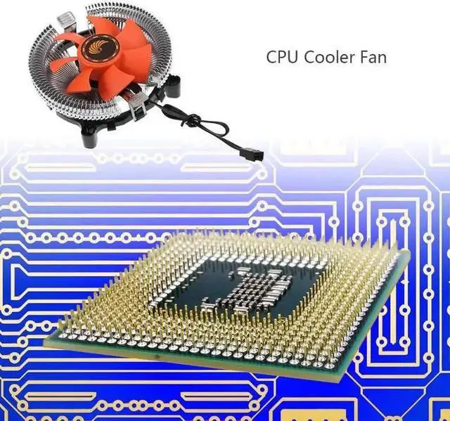 Alt view image 5 of 5 - 12V CPU Cooler Fan Hydraulic Bearing Heatsink Fan Computer PC Case Air Cooling Radiator for Intel 775 1150 1155 1156 AMD754 939