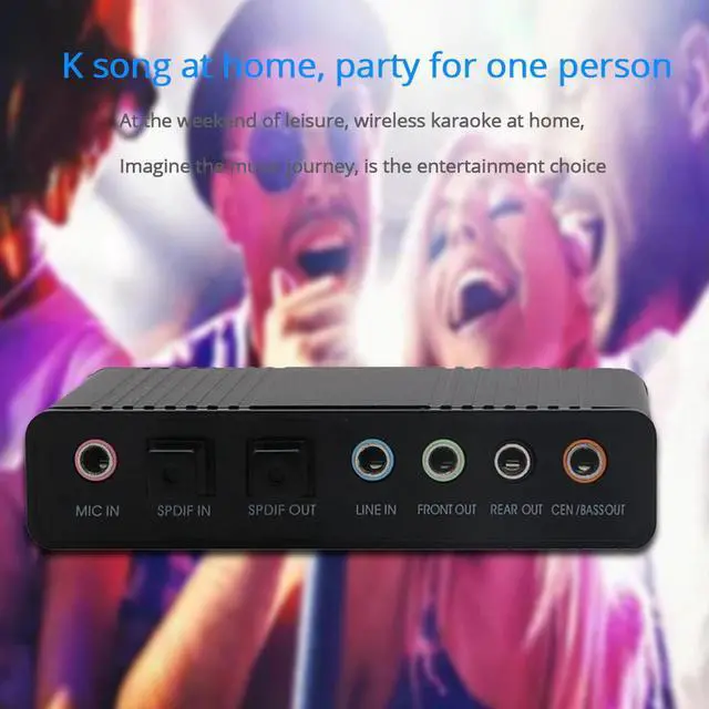 Alt view image 5 of 5 - Optical Audio Adapter External Sound Card 5.1 USB to 3.5mm Headphone Stereo Microphone Line Spdif For PC Computer Laptop