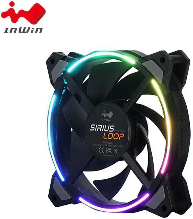 Main image of PC Computer LED fan 120mm 4pin Desktop PC Computer Cooling Cooler Sirius  Loop ASL120 RGB Silent Case Cooling Fans