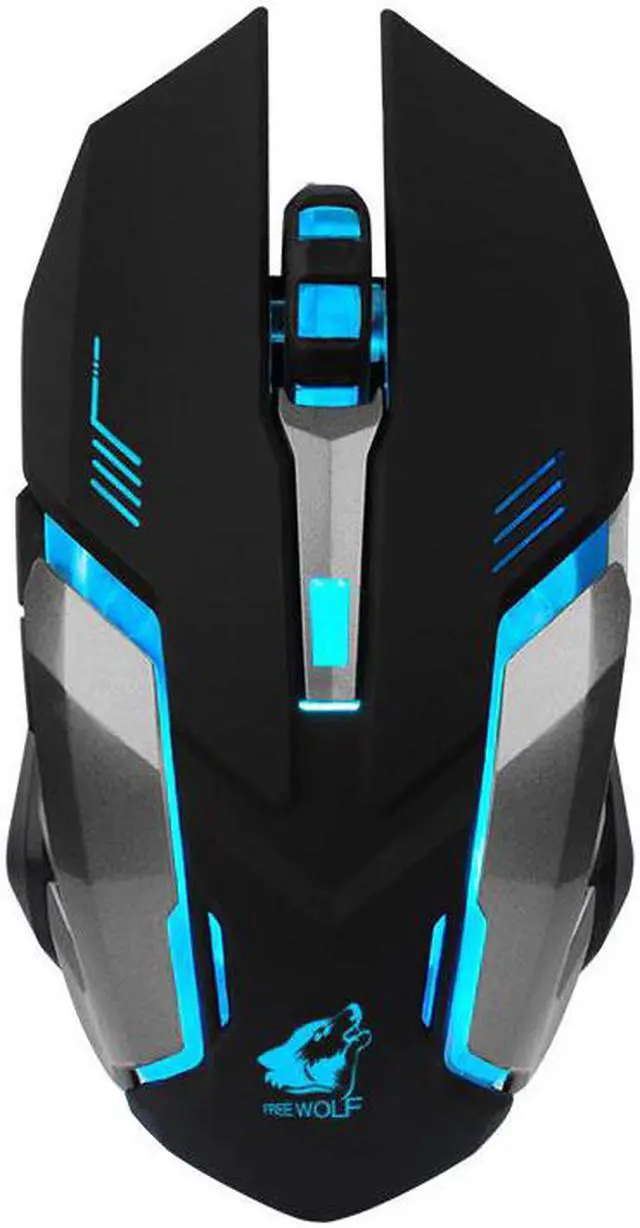 Main image of Mouse Durable Wireless LED Light 4000DPI Optical Usb Ergonomic Pro Gamer Gaming Mouse Metal Plate  Drop shipping