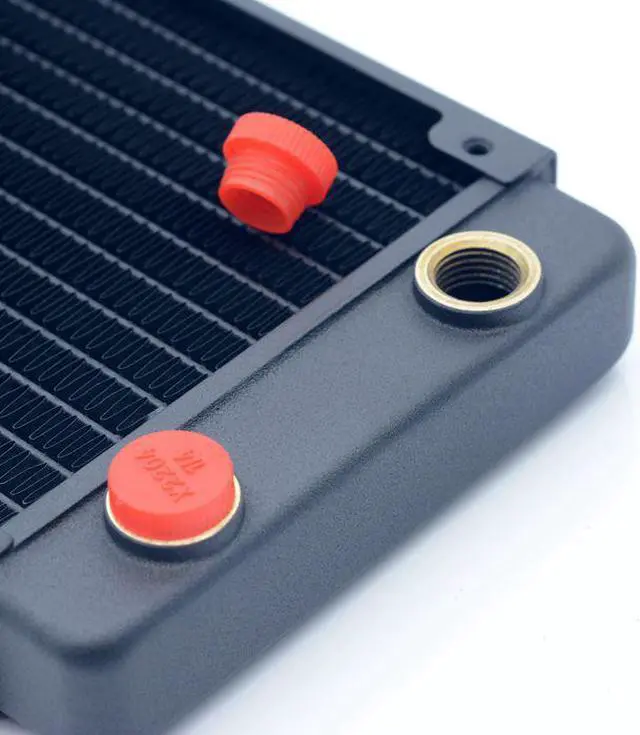 Alt view image 5 of 5 - 360mm Copper Radiator White Water Cooler Heat Sink Piano Paint Thickness 27mm For Water Cooling ROHS Certification