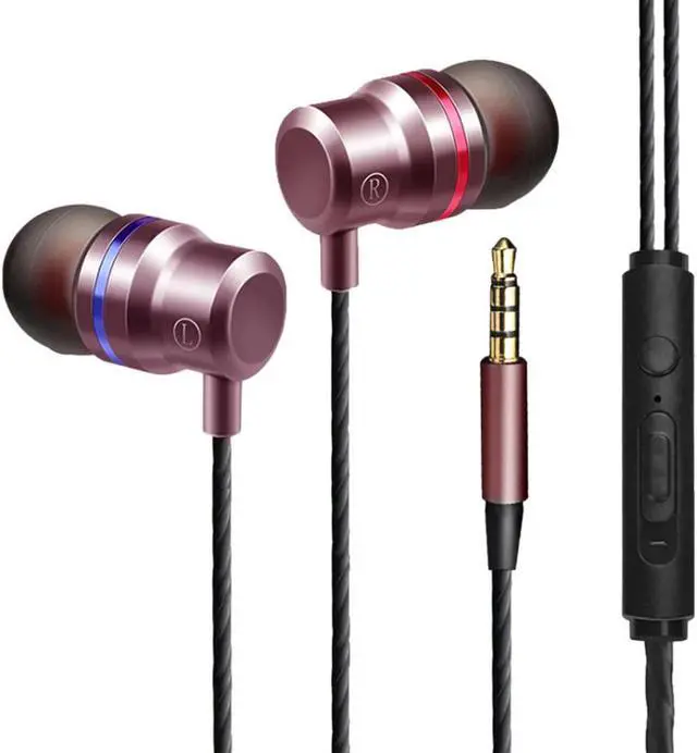 Alt view image 3 of 5 - 3.5mm Plug Mobile Phone In-Ear Bass Earphones Headsets With Microphone & Sound Remote Music Gaming Headphones Headset