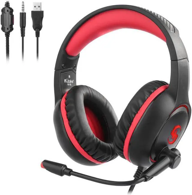 Alt view image 4 of 5 - 7.1 Gaming Headset Headphones with Microphone for PC Computer for Xbox One Professional Gamer Earphone Surround Sound RGB Light