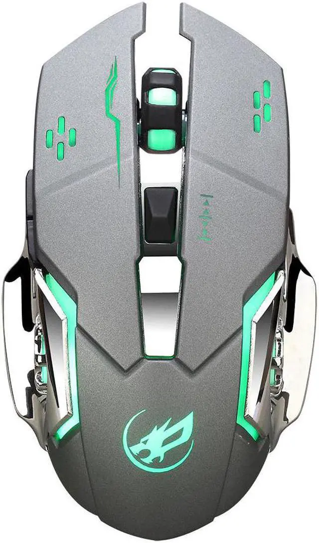 Alt view image 4 of 5 - Q8 Charging Wireless Gaming Mouse with 6 Buttons  USB Receiver Backlight Gaming Mouse Gamer Laptop Computer Mouse