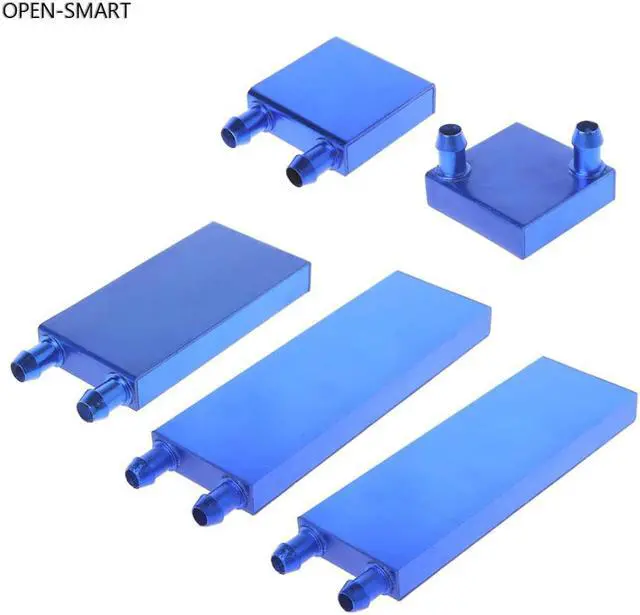 Main image of Aluminum Alloy Water Cooling Block 40 80 120 160mm For PC Lap CPU Liquid Cooler Silver System Heat Sink