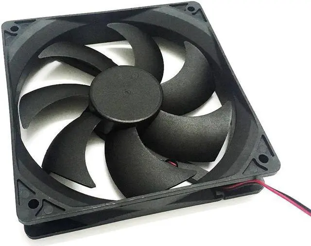 Alt view image 4 of 5 - F12025 120mm Computer Cooling Fan 12V Desk PC Case Fan Cooler 4-Pin Fan Connector for Computer Case/ Power Supply