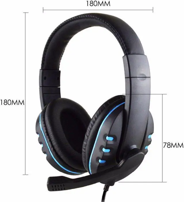 Alt view image 3 of 5 - 3.5mm Wired Gaming Headset Deep Bass Game Earphone Computer Headset Gamer Headphones With HD Microphone