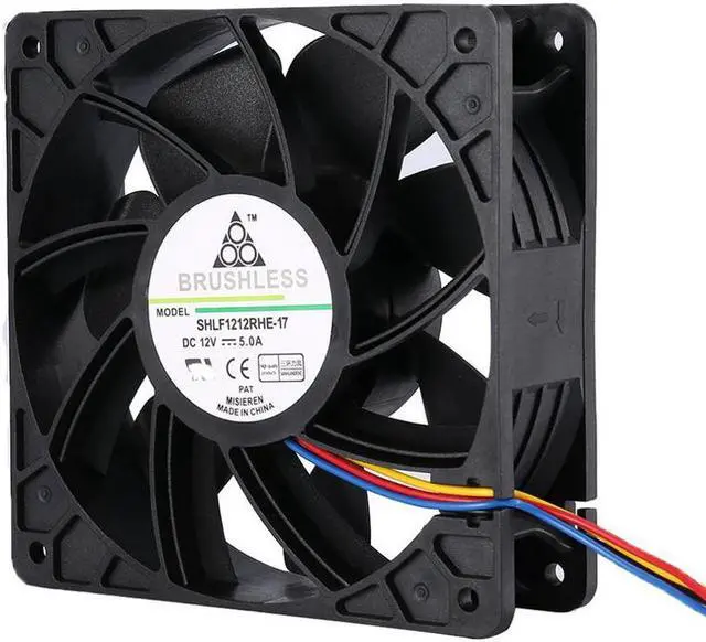 Main image of 7500RPM DC12V 5.0A Miner Cooling Fan For Antminer Bitmain S7 S9 4-Pin Connector Brushless Replacement Cooler Low Noise