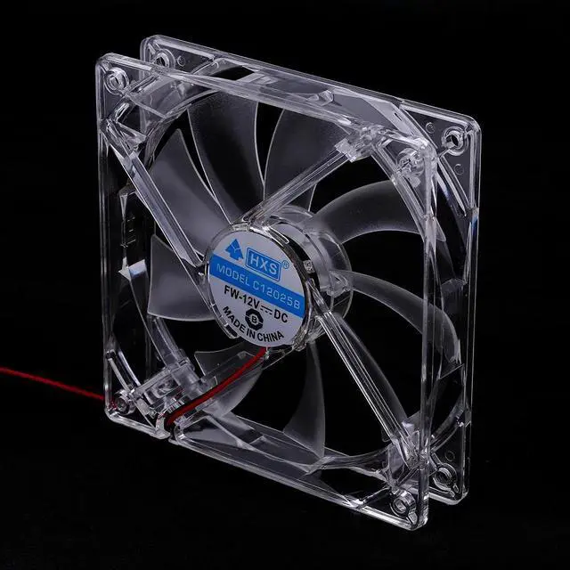 Alt view image 5 of 5 - Fan Sleeve Bearing Technology Fans 4 LED Blue for PC Case Cooling 120MM Transparent Drop Shipping