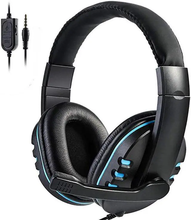 Main image of Gaming Headset For PS4 PC 3.5mm Wired Over-Head Gamer Headphone With Microphone Volume Control Game Earphone