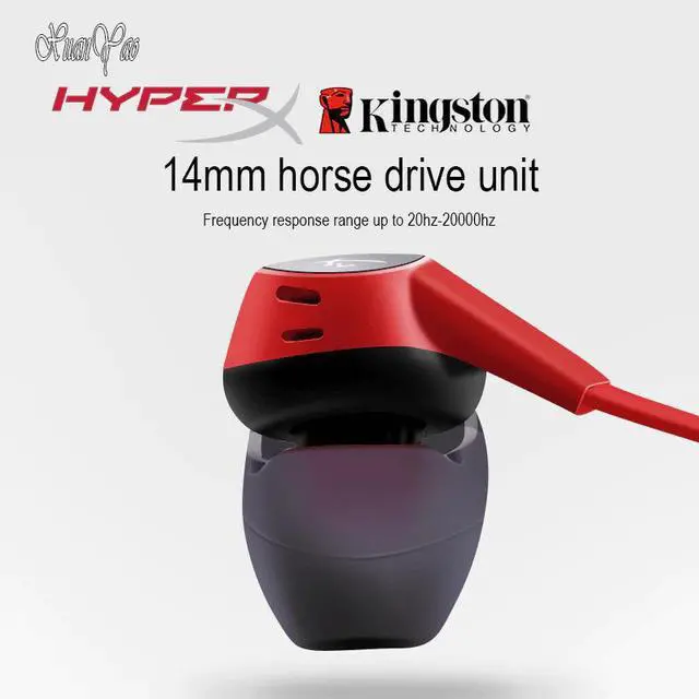 Alt view image 2 of 5 - HIFI Wired Headset Gaming Earbuds With Microphone Hyper X HyperX Immersive Audio Headset Headphone earphone earpiece