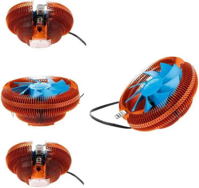 Main image of Cooler Fan Temperature Control Mute Copper PC CPU Cooler Cooling Fan For AMD 754 Intel 775