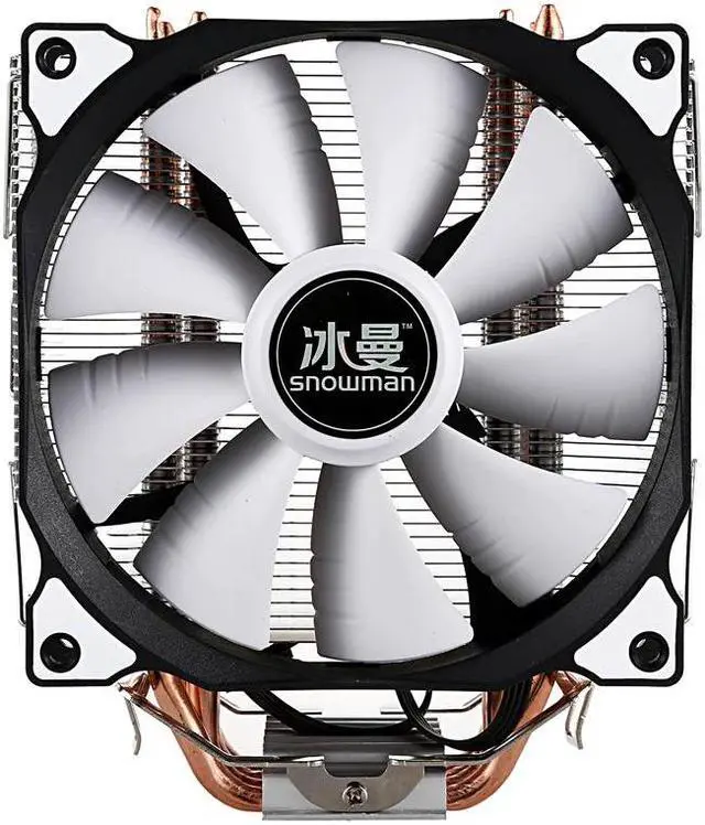 Main image of CPU  4 Pure Copper Heat-pipes freeze Tower Cooling System CPU Cooling Fan with PWM Fans