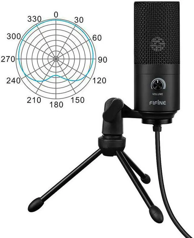 Alt view image 2 of 5 - USB Condenser game Microphone For Laptop Windows Studio Recording Built-in sound card