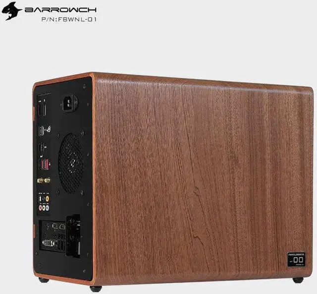 Alt view image 3 of 5 - ch Neoclassical PC Case, Mini Log Material Water Cooling Case, Limited Edition Classical Chassis