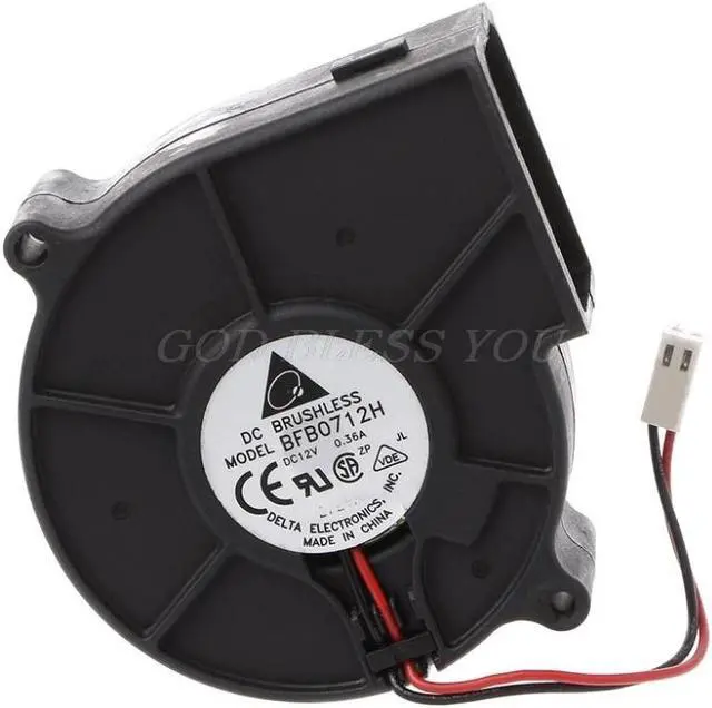 Main image of For Delta BFB0712H 7530 DC 12V 0.36A Projector Blower Centrifugal Cooling Fan 75x75x30mm Cooler Fans Drop Shipping