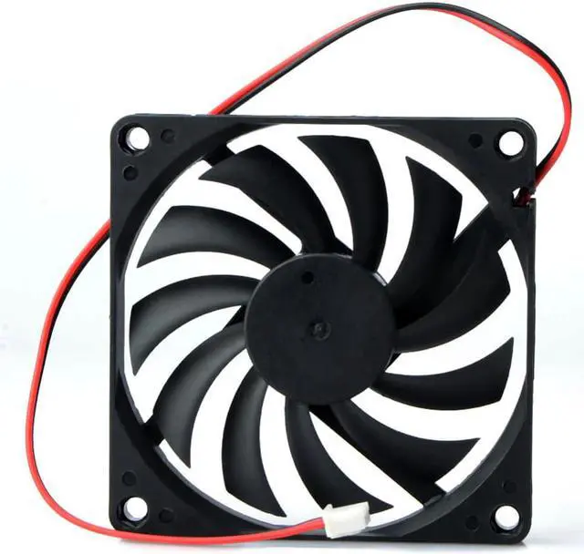 Alt view image 2 of 4 - for Computer Case CPU Cooler 2 Pin Connector Cooling Fan Radiator Computer Accessories CPU Cooling Fans P0.11 80mm