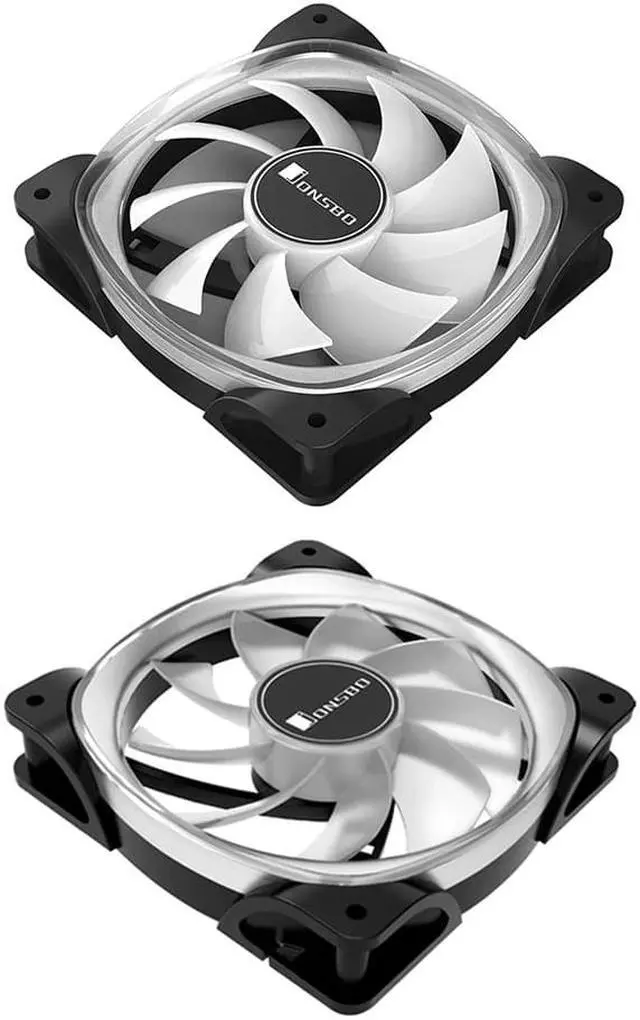 Alt view image 2 of 5 - FR-701 5V ARGB PC Cooling Fan LED PC Case Fan 120mm 9 Blade Addressable RGB Lighting PWM Chassis Cooling Fan for computer