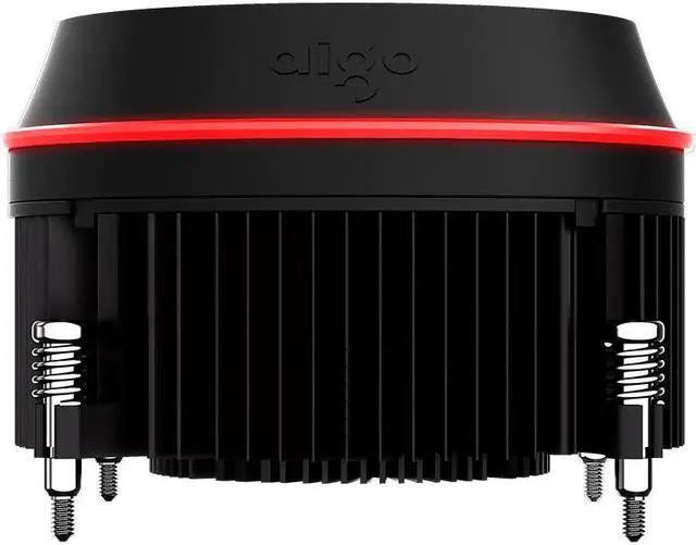 Alt view image 2 of 5 - shadow Aluminum CPU RGB Radiator Cooling Cooler 100mm 4Pin Double Ring LED Fan Heatsink for intel LGA 1155/1156