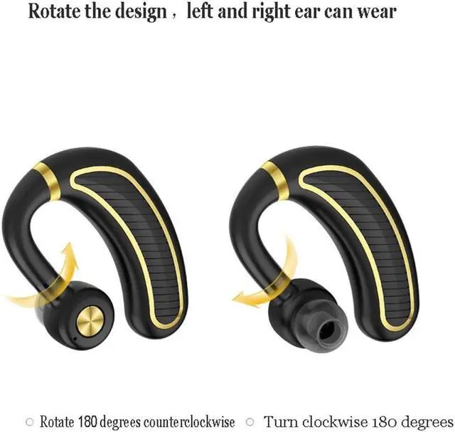 Alt view image 5 of 5 - Hands-free Wireless Bluetooth Earphone Bluetooth Headset Headphones Earbud with Microphone Earphone Case for Phone PC