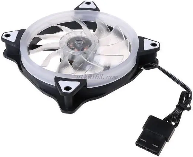 Alt view image 2 of 5 - 1Set 120MM Computer PC Laptop Case Cooling Fan Adjustable RGB LED Light Cooler
