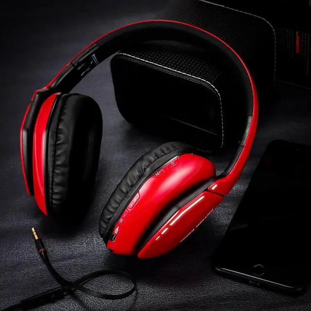 Main image of Bluetooth Wireless Gaming Headset Foldable Headphones with Microphone Phone Call Handsfree Earphones for Phone PC Laptop