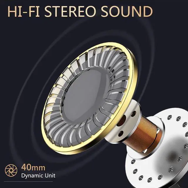 Alt view image 5 of 5 - 2020 Headphones Bluetooth Earphone Wireless Over-Ear Headphone for phone Stereo Gaming Headset with Mic TF Card MP3 FM