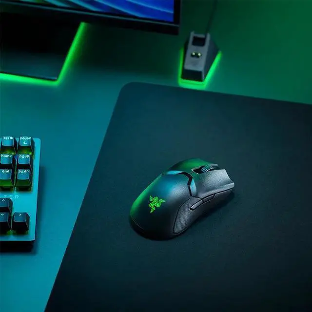 Alt view image 3 of 4 - Wireless Viper Ultimate Hyperspeed RGB Lightest  Gaming Mouse Optical Sensor 20000DPI 8 Programmable Button for Computer