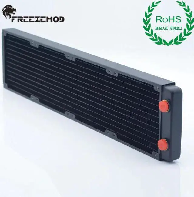 Alt view image 2 of 5 - computer pc water cooler 480mm copper radiator for cpu heak sink 12cm fan G1/4 ROHS certification. TSRP-BP480