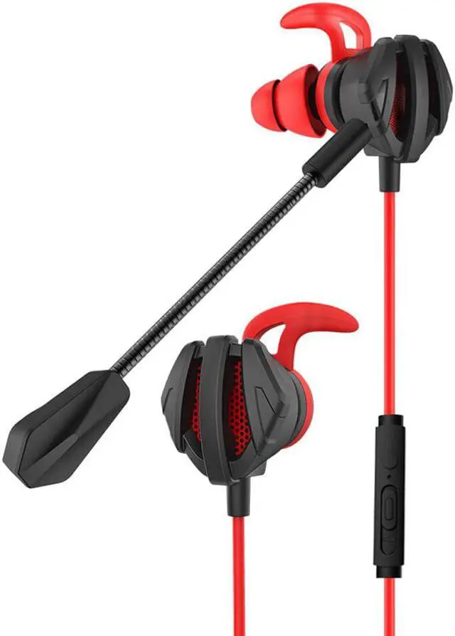 Alt view image 3 of 5 - 1.2m Wired Earphone Gaming Earbuds E-Sports Noise Cancelling In-Ear Earphones With Bendable Mic Stereo For Phone PS4 Xbox Switch
