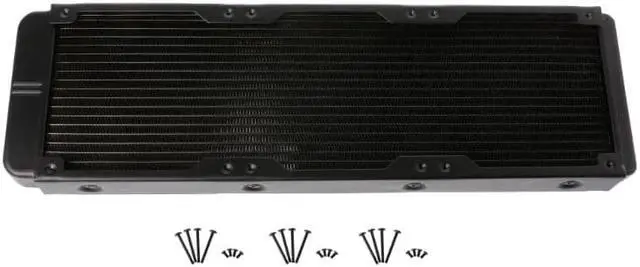 Alt view image 2 of 5 - 360/240/120/80mm Aluminum Computer Radiator Water Cooler 18 Tube CPU Heat Sink Exchanger