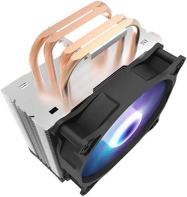 Alt view image 4 of 5 - 4 Heat Pipes CPU Cooler RGB 120mm 4Pin PC Fan TDP 180W Quiet for Intel LGA775/115 x/AM2/AM3/AM3+ CPU Cooling Fan Radiator