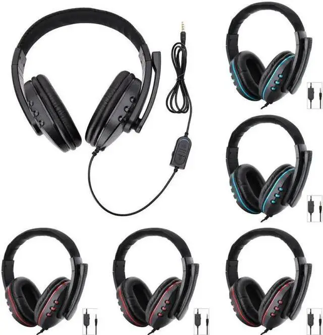 Alt view image 2 of 5 - 3.5mm Stereo Wired Gaming Headset Headphone For PS4/PC/xBoxOne/Nintendo Switch