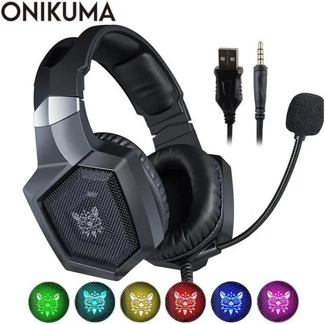 Main image of K8 casque PS4 Gaming Headphones PC Stereo Headset Gamer Earphones with Microphone LED for Computer Laptop New Xbox One