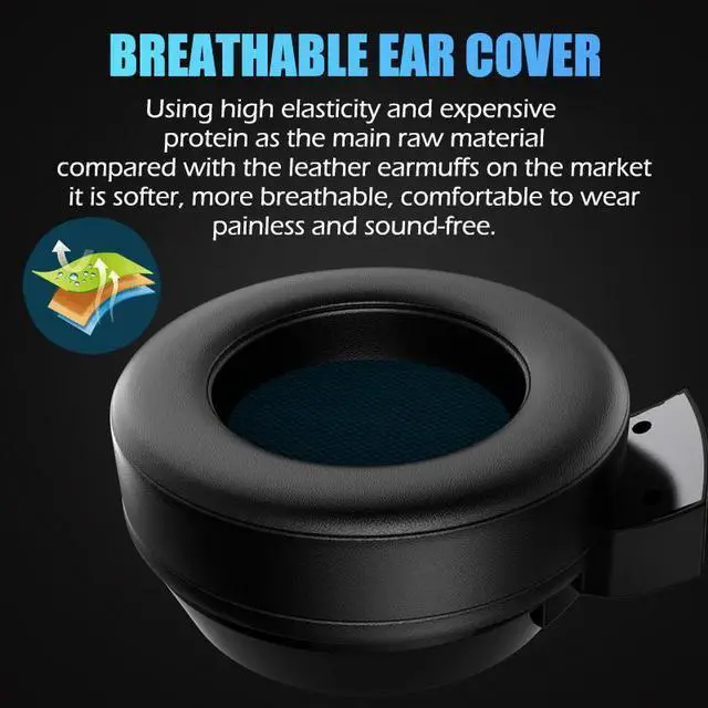 Alt view image 2 of 5 - Earphones 7.1 Virtual Gaming Headsets Surround Sound USB 3.5mm Noise Cancelling Headphones for PS4 PC Games pro audio