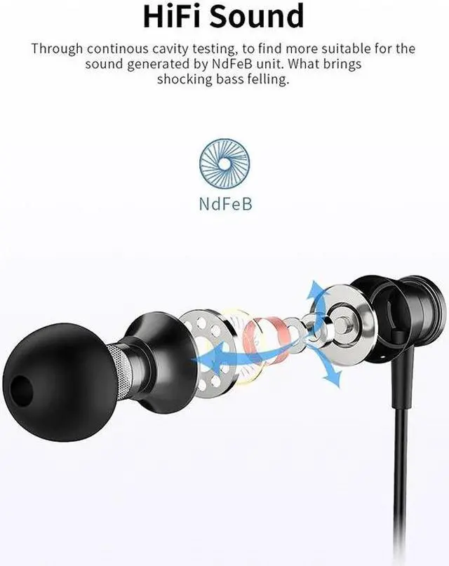 Alt view image 3 of 5 - M305 Wired Earphone in-ear Stereo Hifi Gaming Headset with Microphone Headphones Wired for phone fone de ouvido 3.5mm