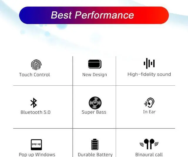Alt view image 3 of 5 - Pro 3 Bluetooth Earphone TWS Wireless Headphones HiFi Music Earbuds Sports Gaming Headset For IOS Android Phone