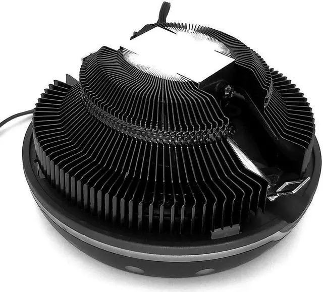 Alt view image 3 of 5 - PC CPU Cooler Fan Heatsink LED Aperture CPU Cooling Fan Quiet Radiator